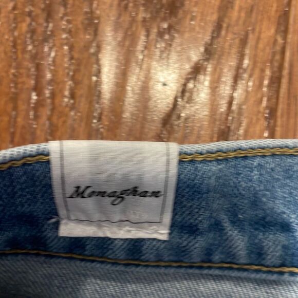 Frank & Eileen Monaghan button fly high rise raw hem jeans 27 $328! - Picture 8 of 14